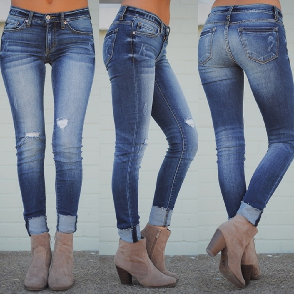 Women's High Waist Pencil Jeans